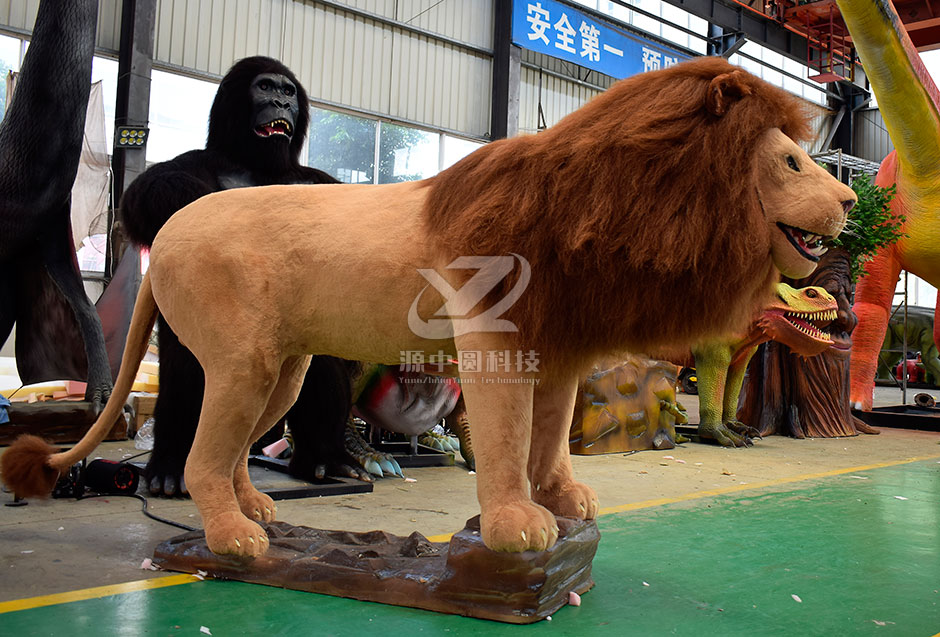 仿真獅子，電動(dòng)獅子，獅子模型，獅子雕塑